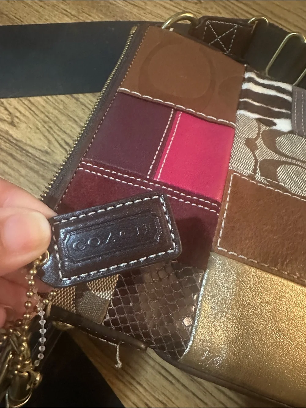 Gorgeous vintage coach patchwork Crossbody